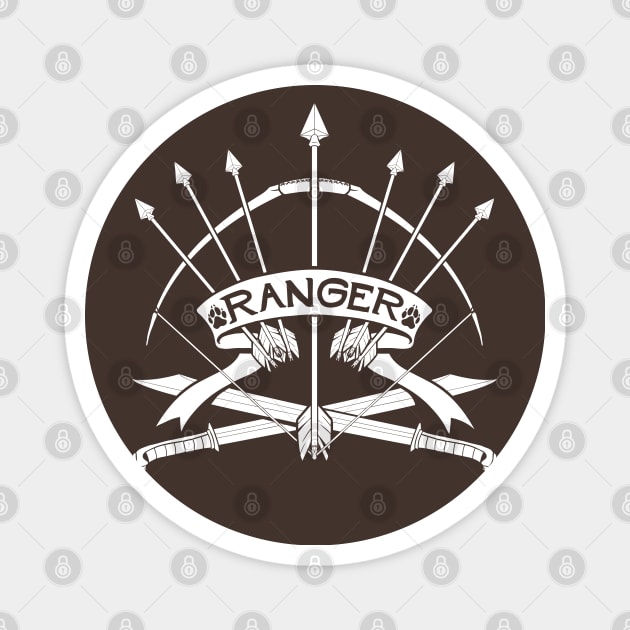 Ranger Class - White Design Magnet by CliffeArts